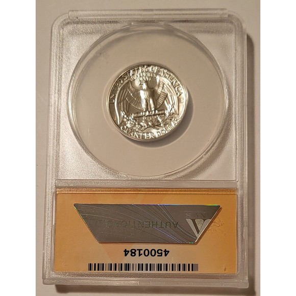 1964 Washington Quarter Proof PF68 ANACS - Picture 2 of 2